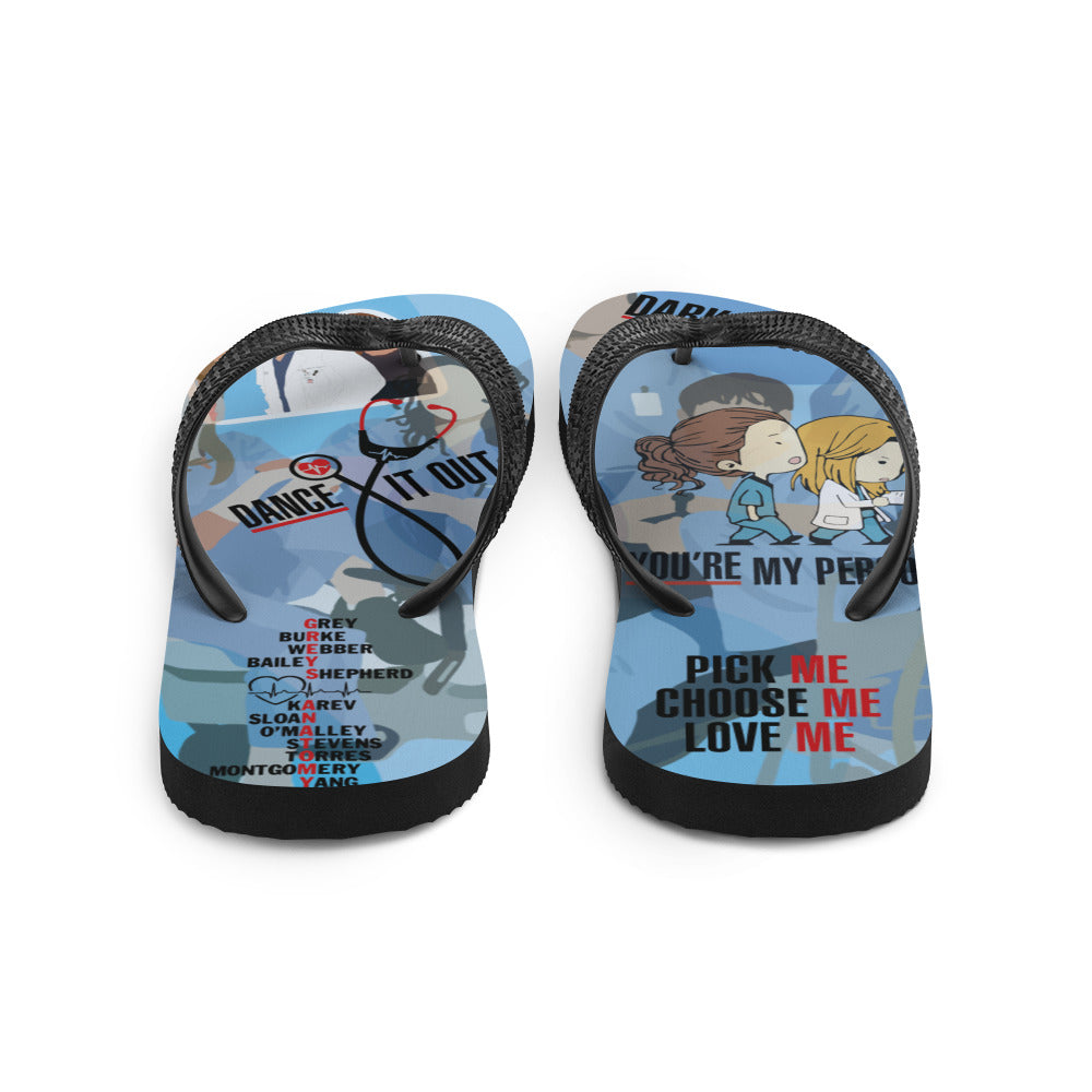 Greys Flip-Flops You're my person